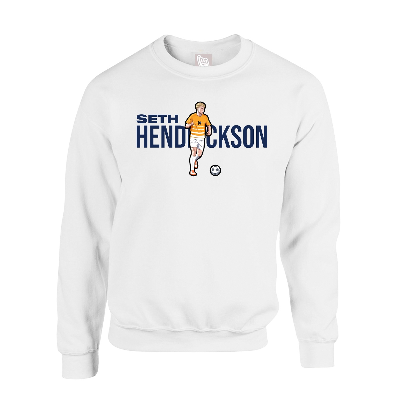 Fleece Crew — Player Name in White