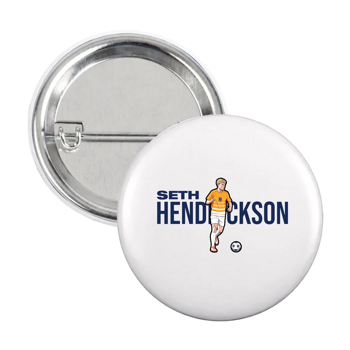 Game Day Button — Player Name in White