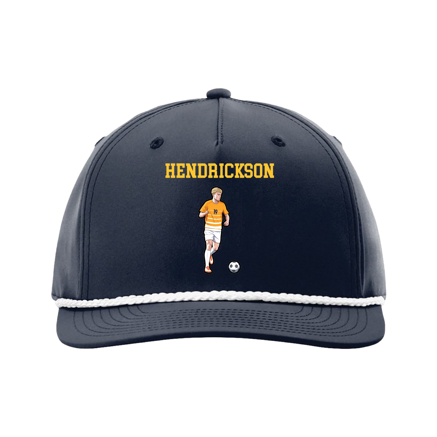 Five-Panel Classic Rope Cap — Shirsey in Navy