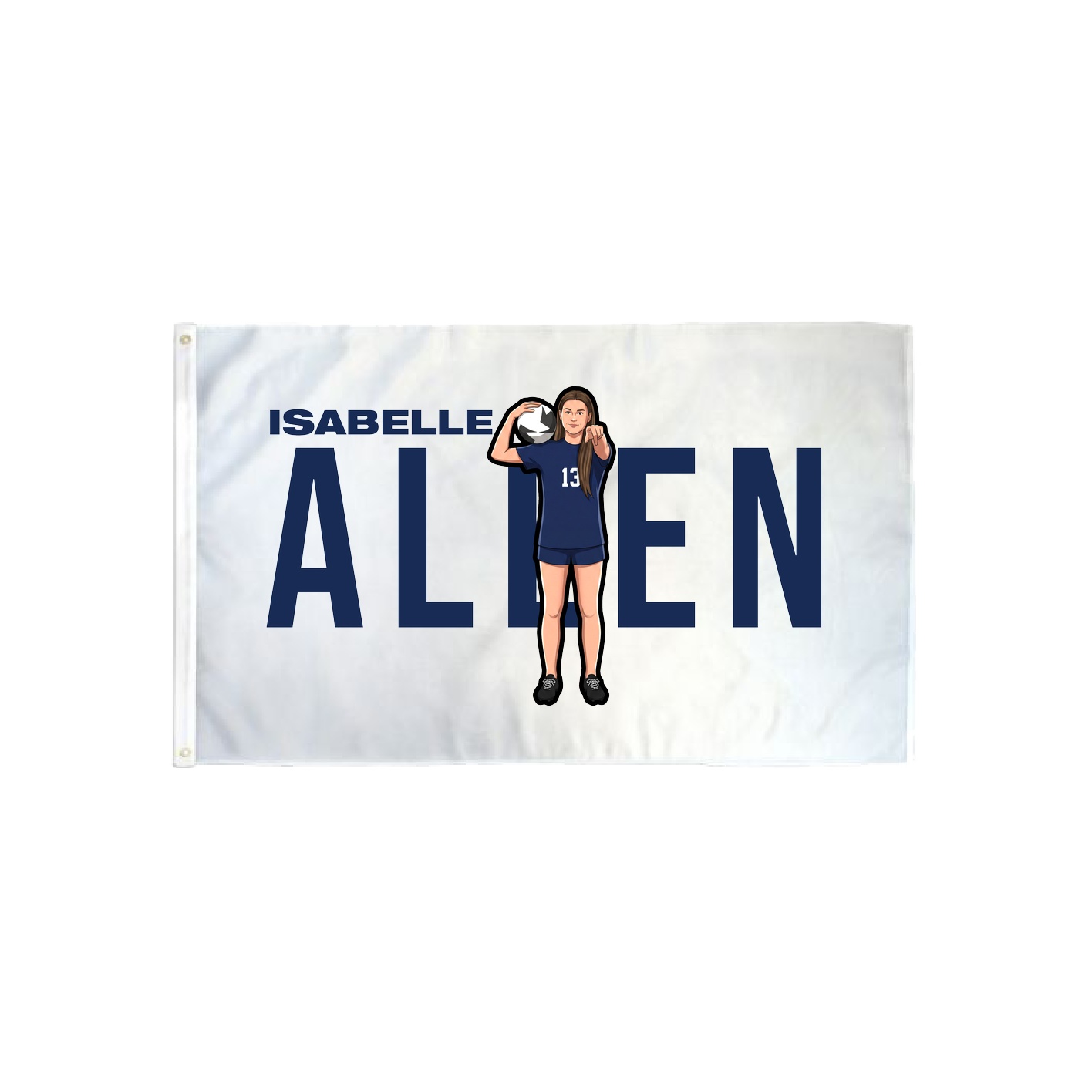 3x5 Flag — Player Name in Classic