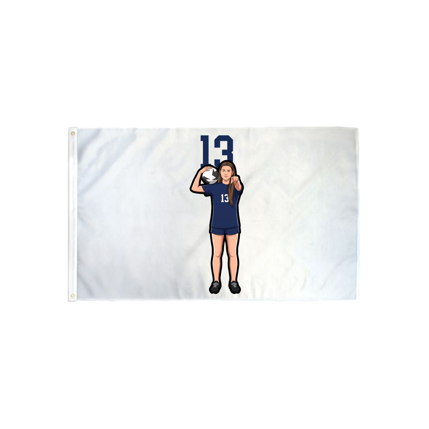 3x5 Flag — Number Top in Classic