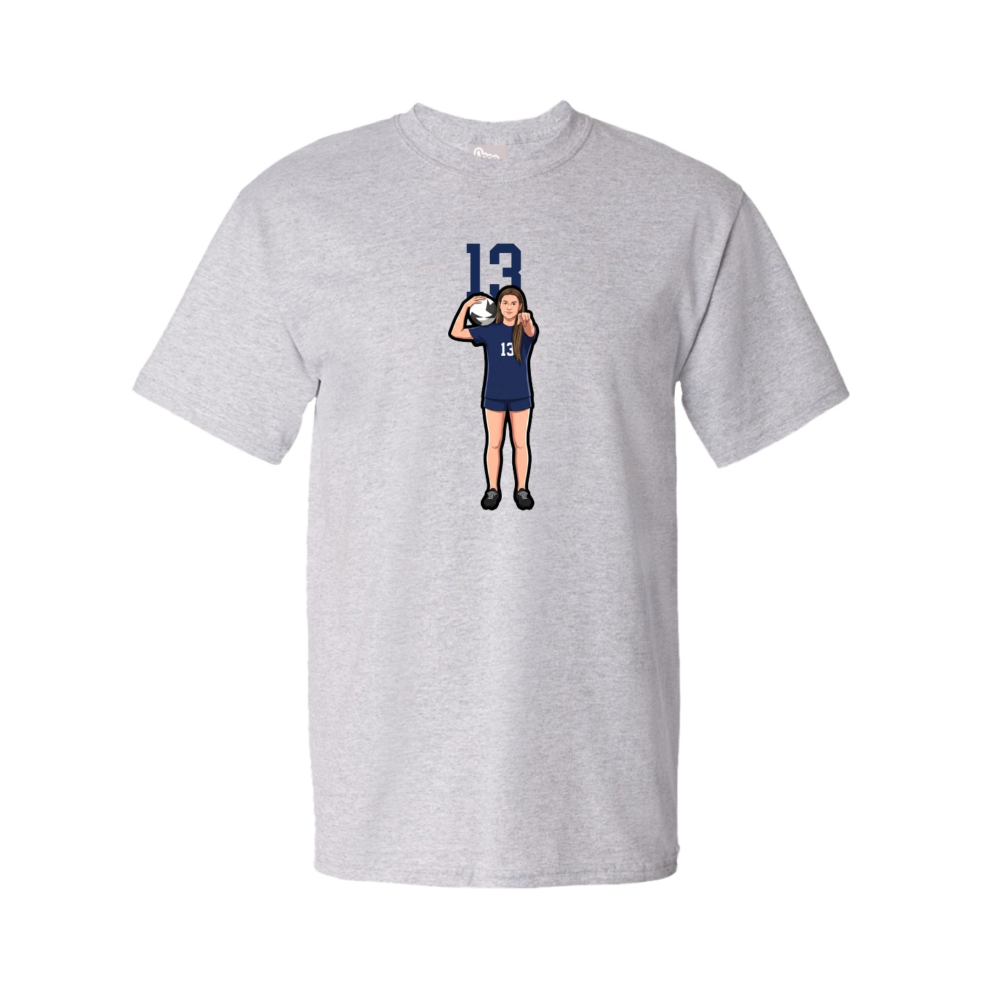 Tee — Number Top in Grey