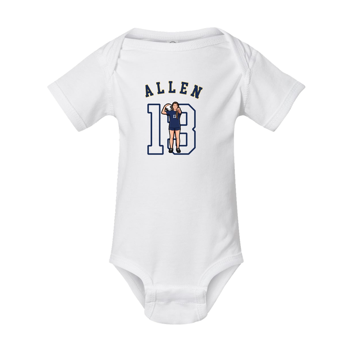 Baby Onesie — Shirsey Arch in White