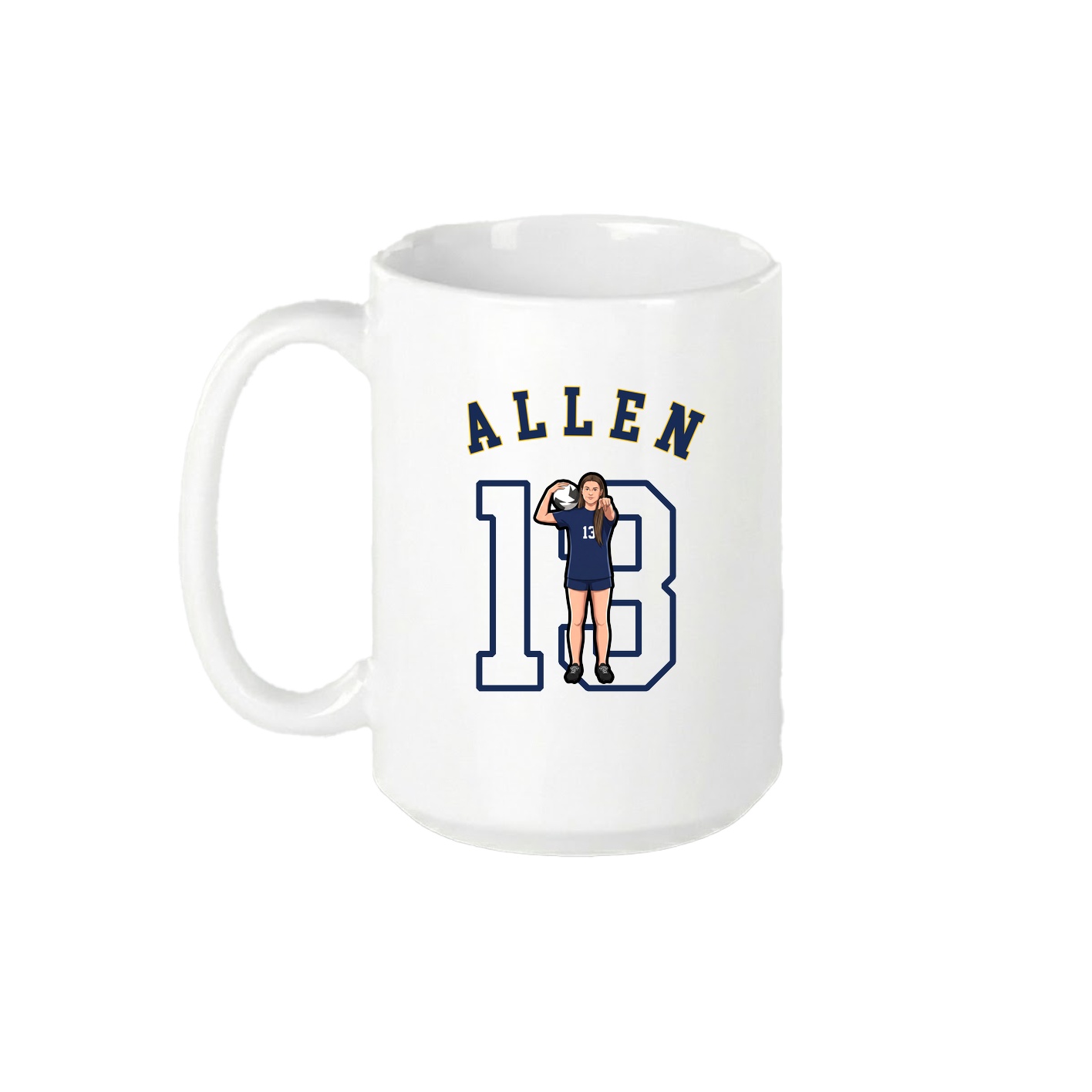 15oz Coffee Mug — Shirsey Arch in White