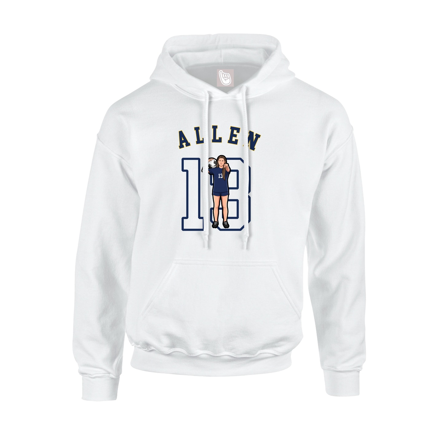Youth Hoodie — Shirsey Arch in White