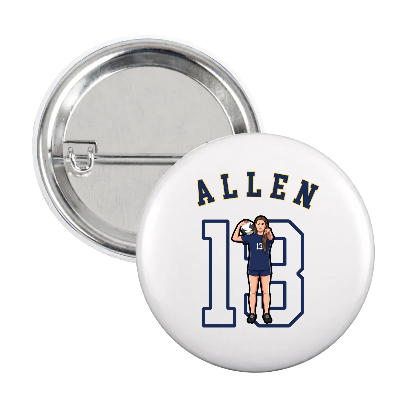 Game Day Button — Shirsey Arch in White