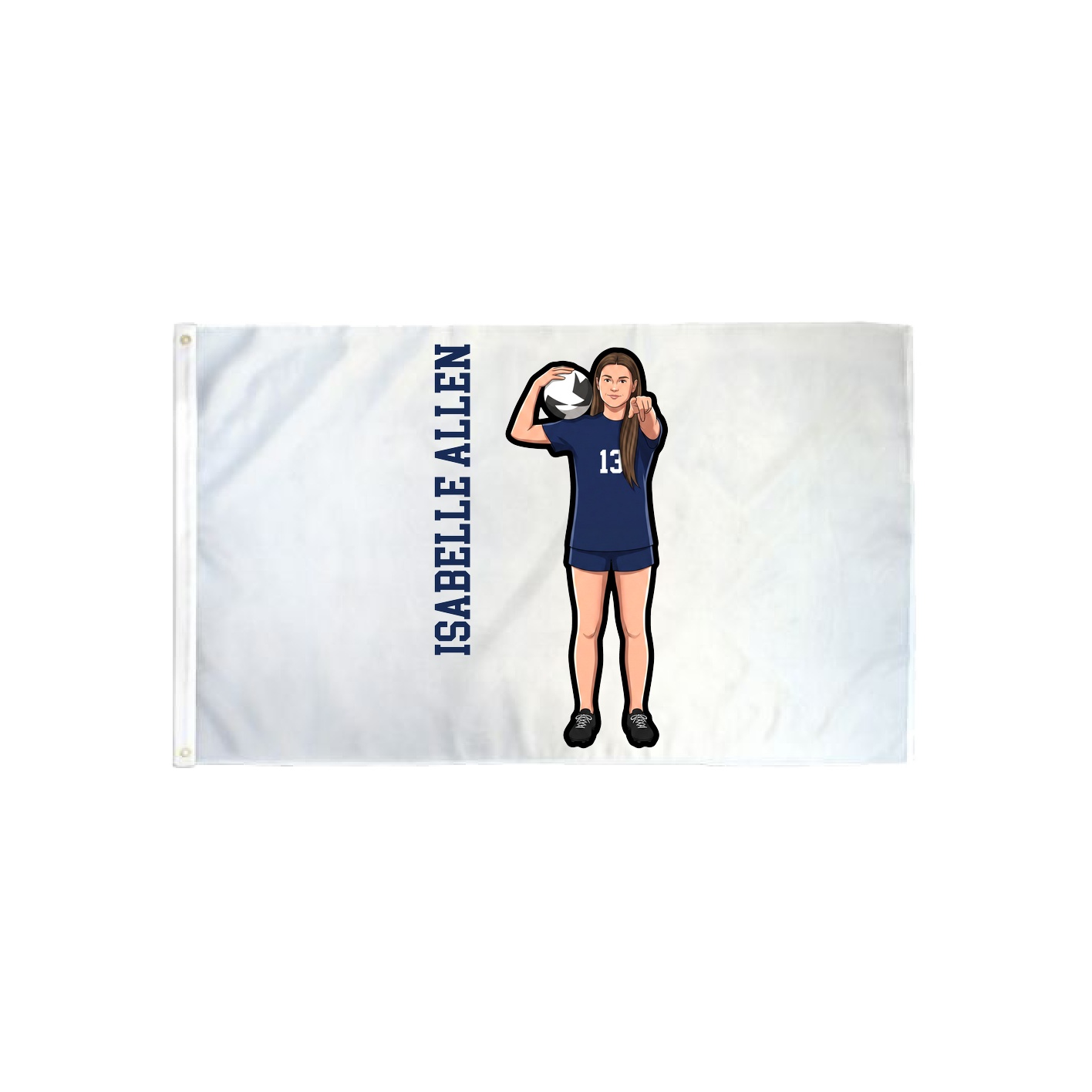 3x5 Flag — Name Vertical in Classic