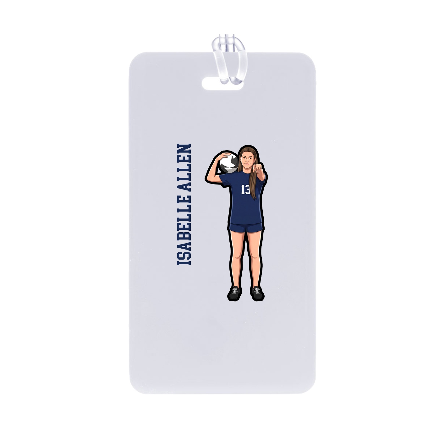 Bag Tag — Name Vertical in Classic