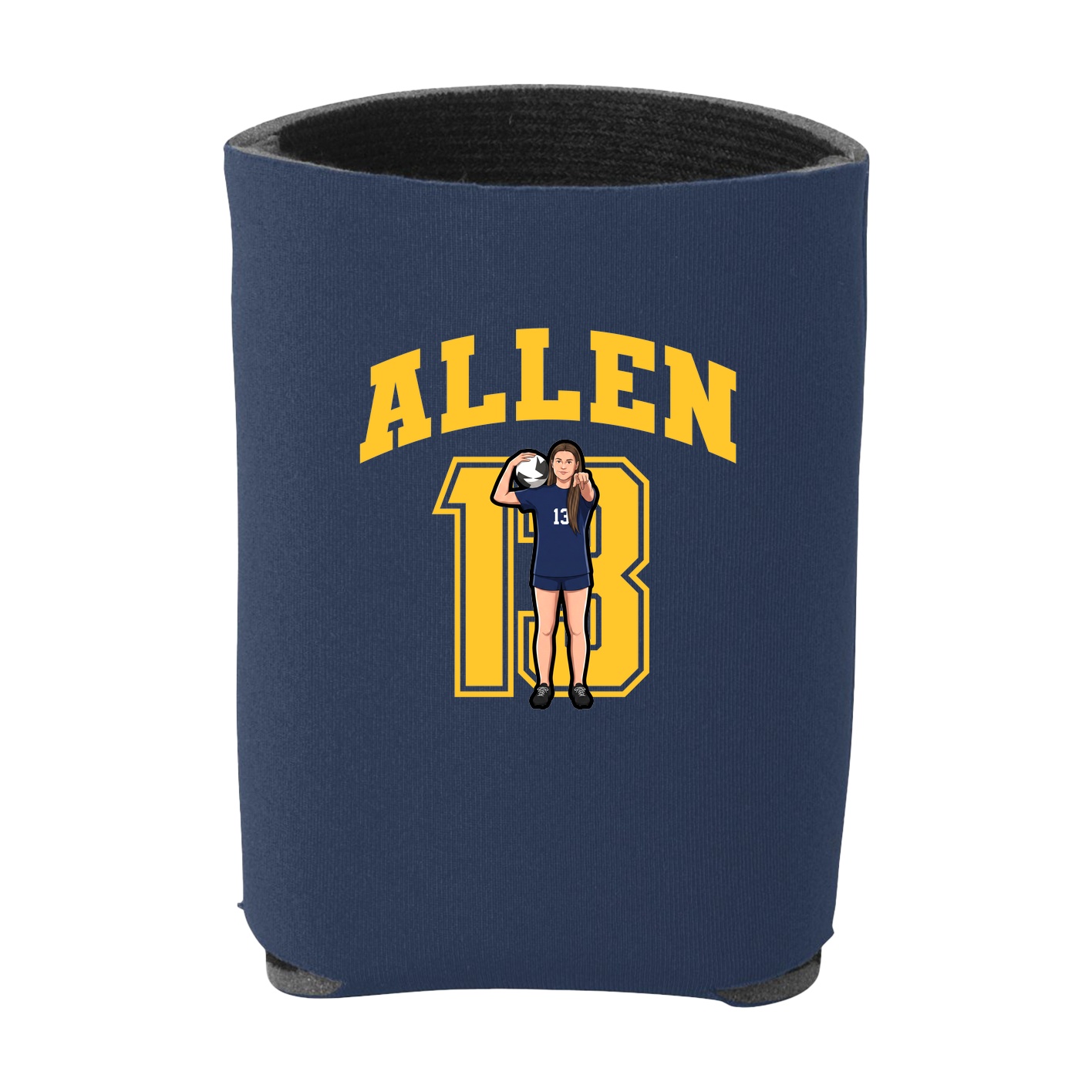 Can Holder — Number in Navy