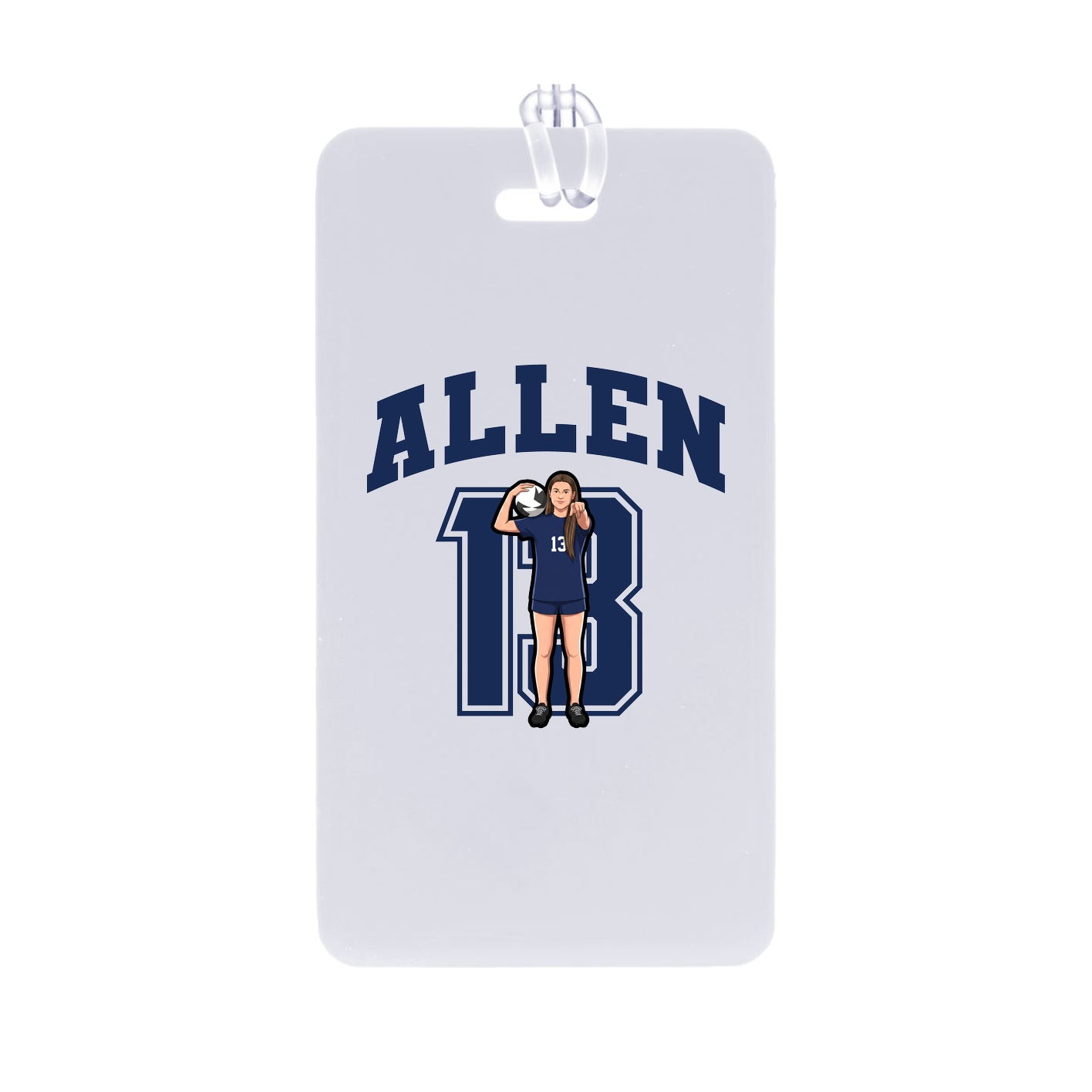 Bag Tag — Number in Classic