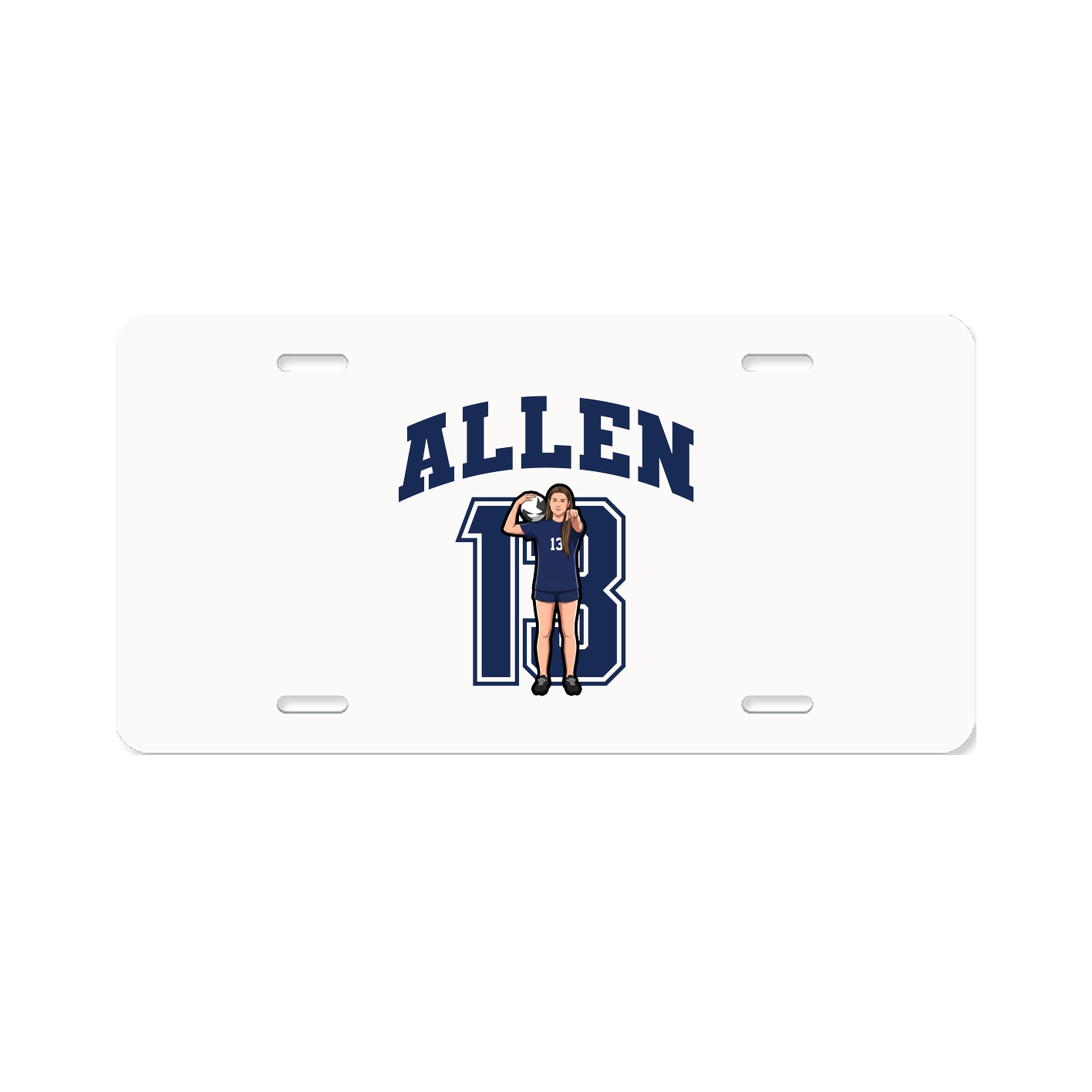 License Plate — Number in Classic