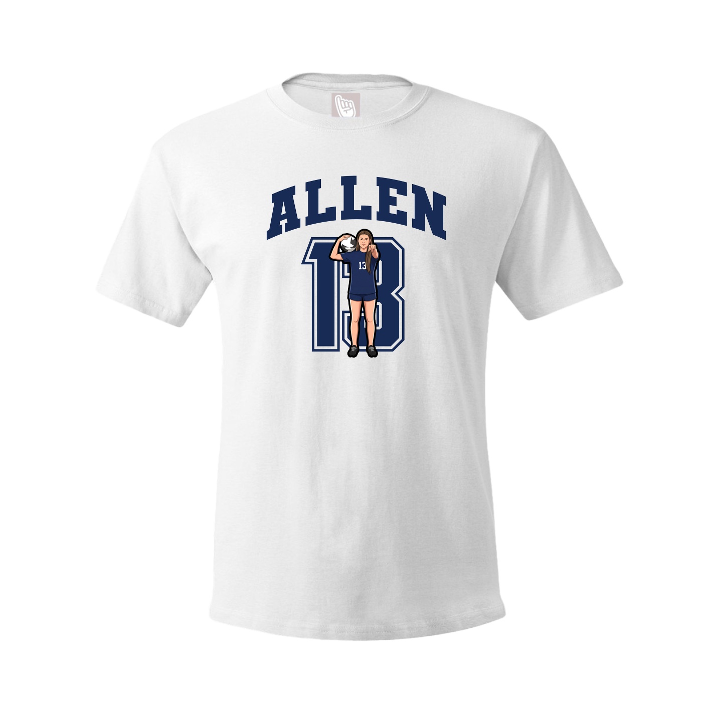Tee — Number in White