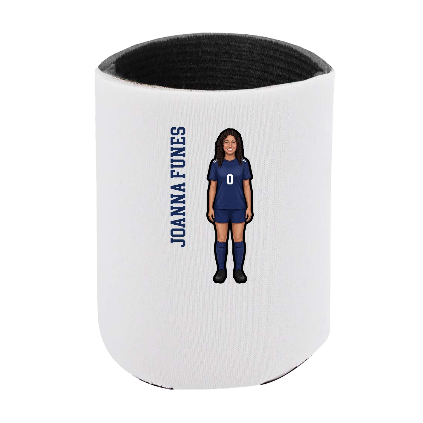 Can Holder — Name Vertical in White