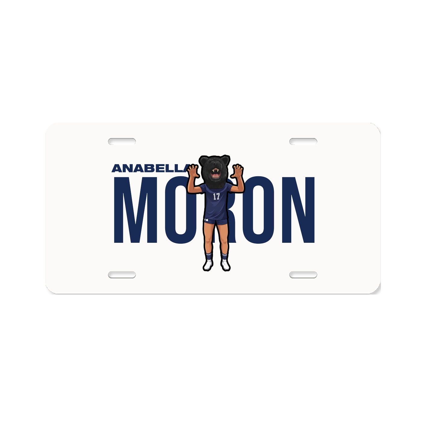 License Plate — Player Name in Classic