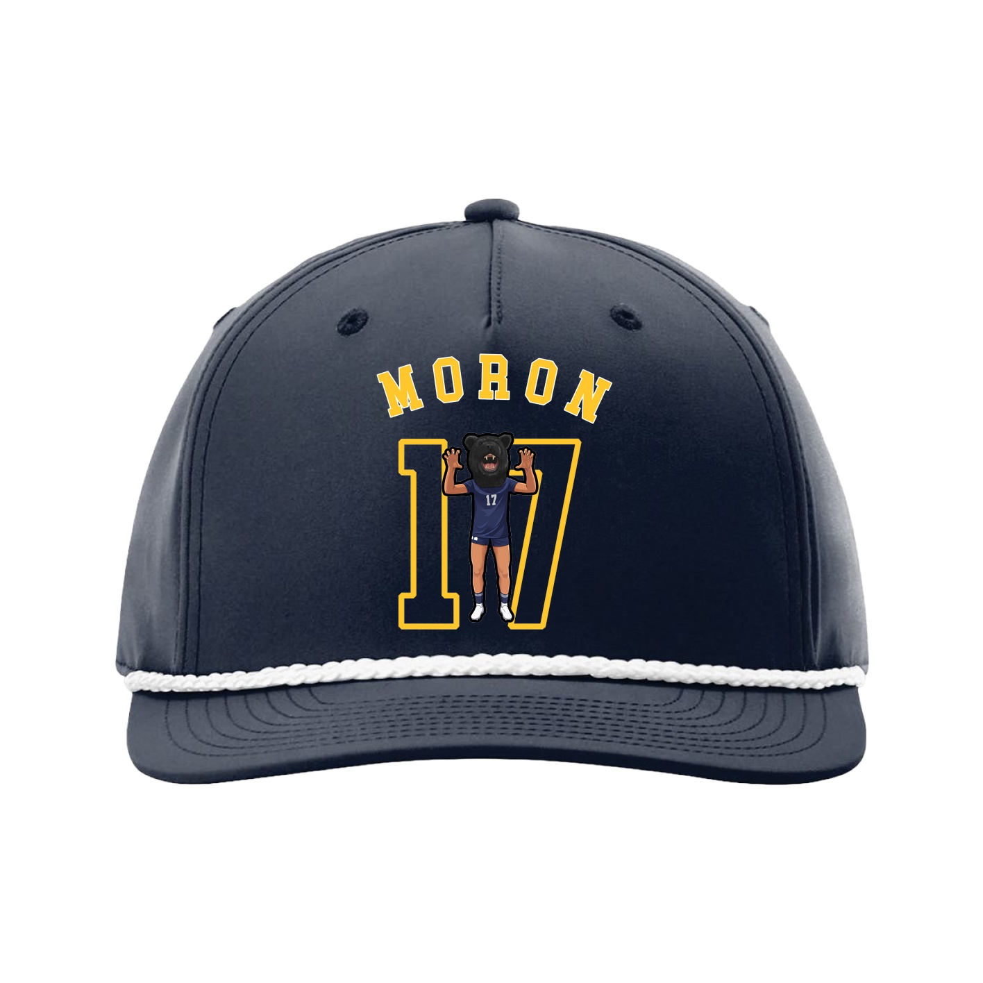 Five-Panel Classic Rope Cap — Shirsey Arch in Navy