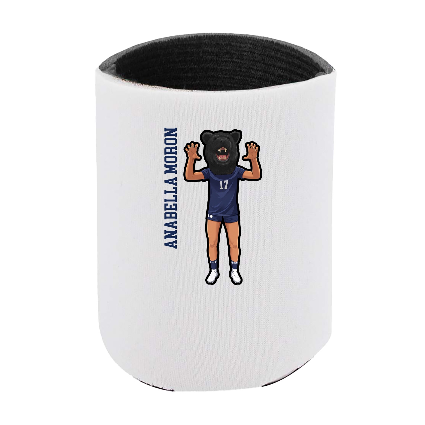 Can Holder — Name Vertical in White