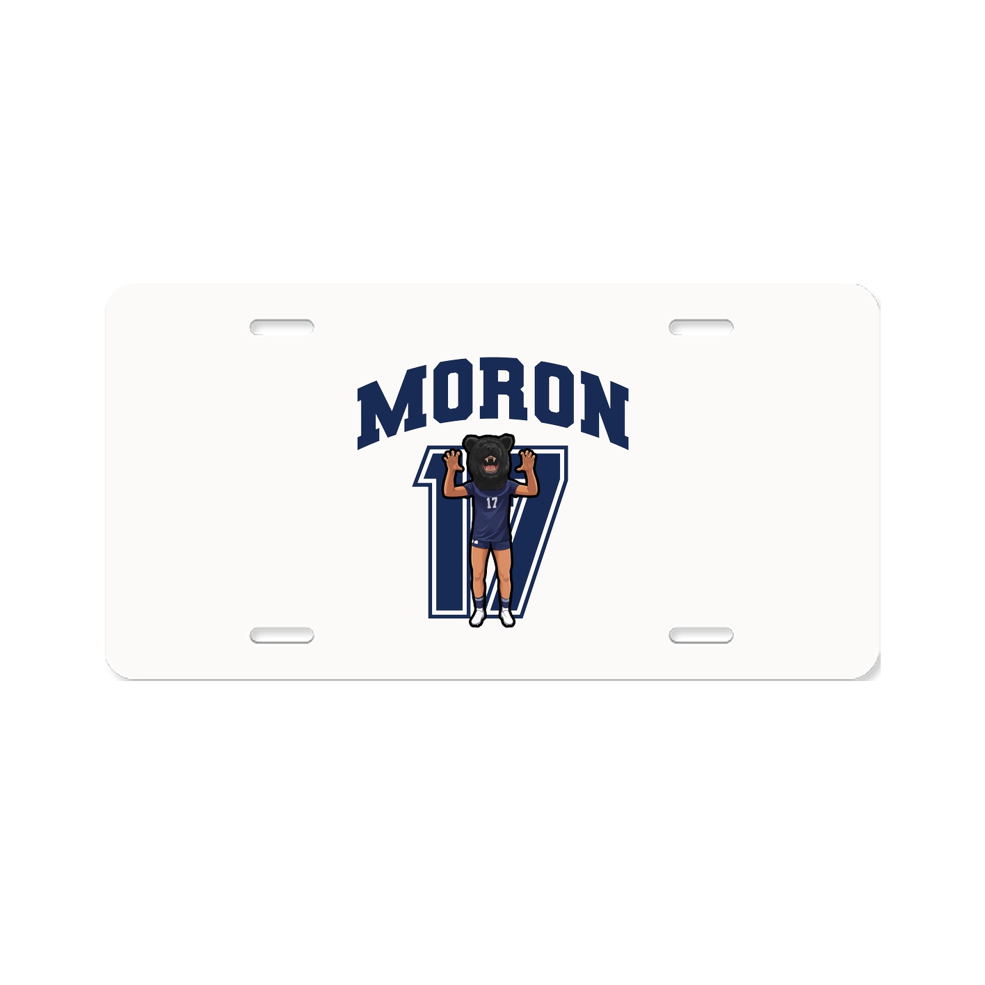 License Plate — Number in Classic