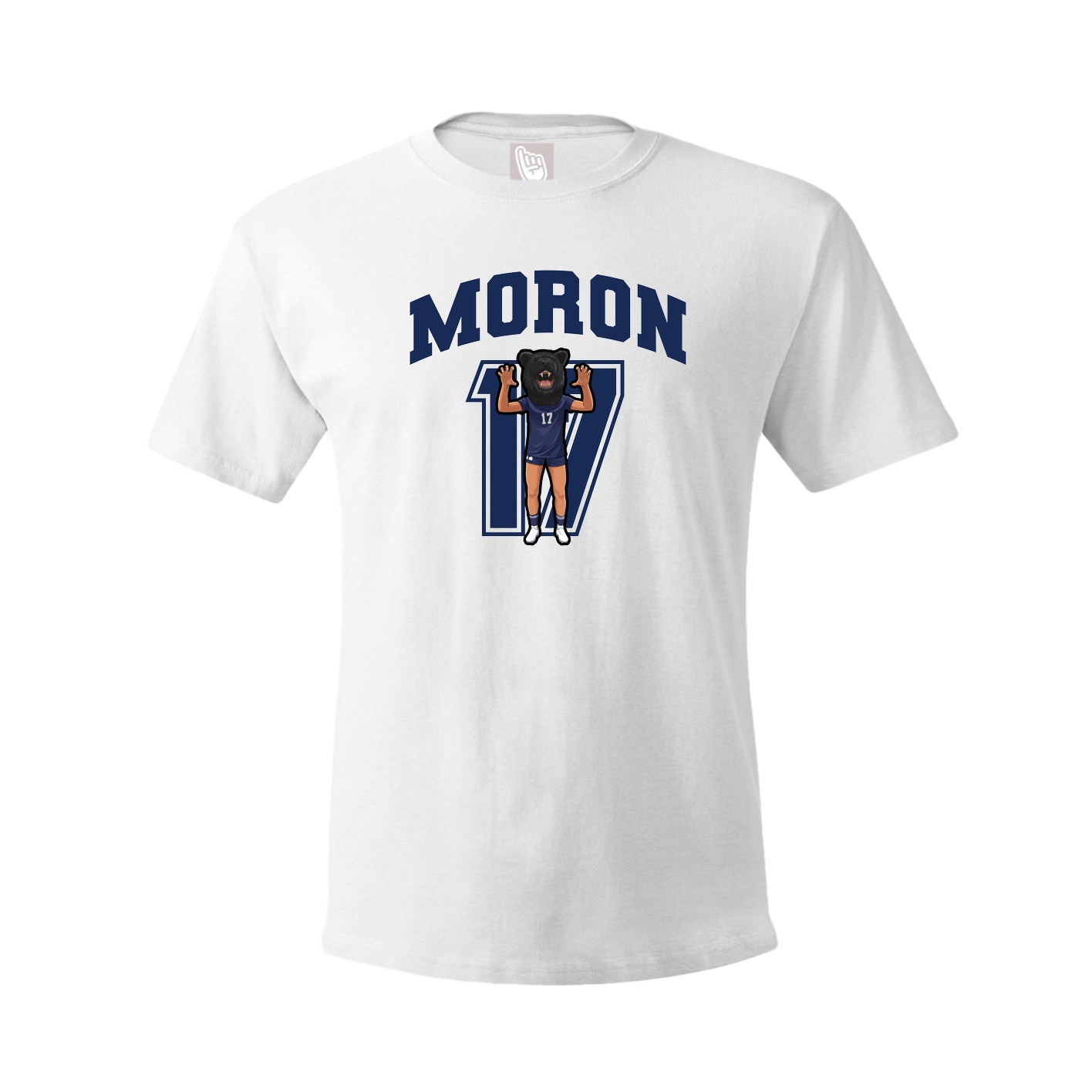 Youth Tee — Number in White