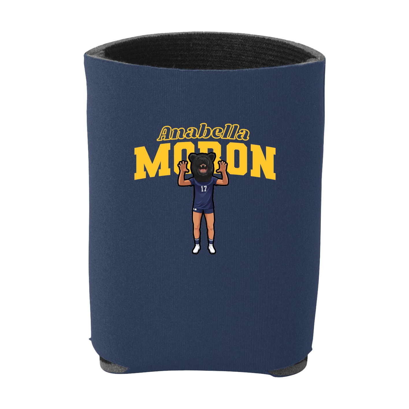 Can Holder — Name Arch in Navy