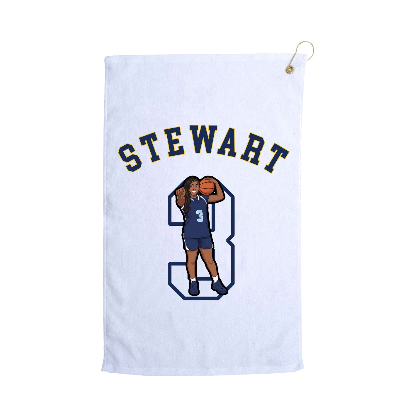 Golf Towel — Shirsey Arch in White