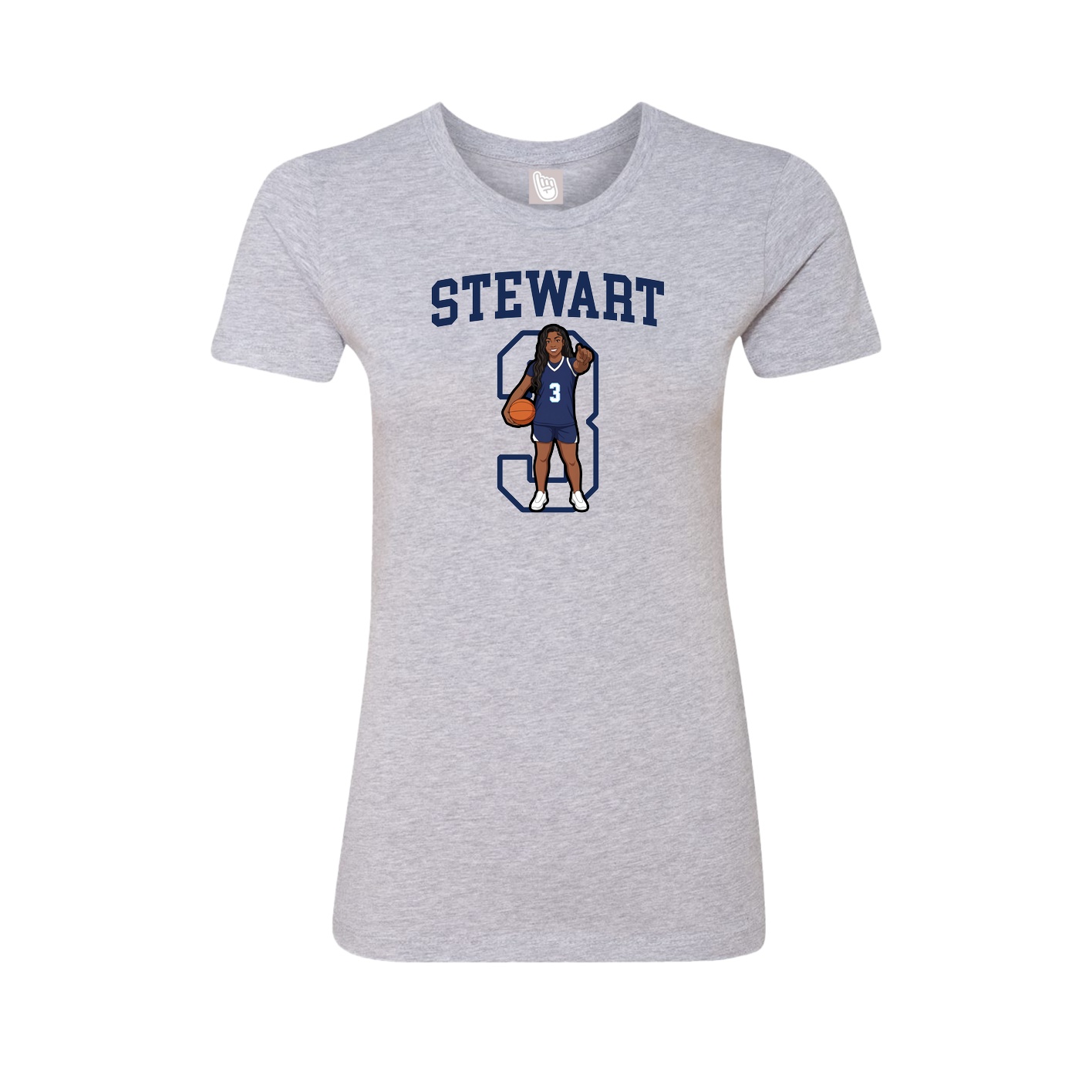 Fitted Women's Tee — Shirsey in Grey