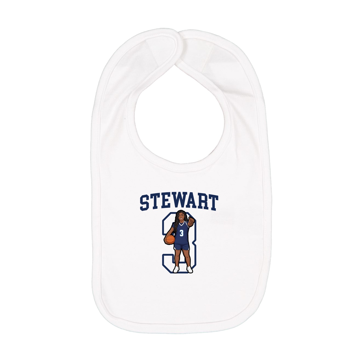 Infant Bib — Shirsey in White