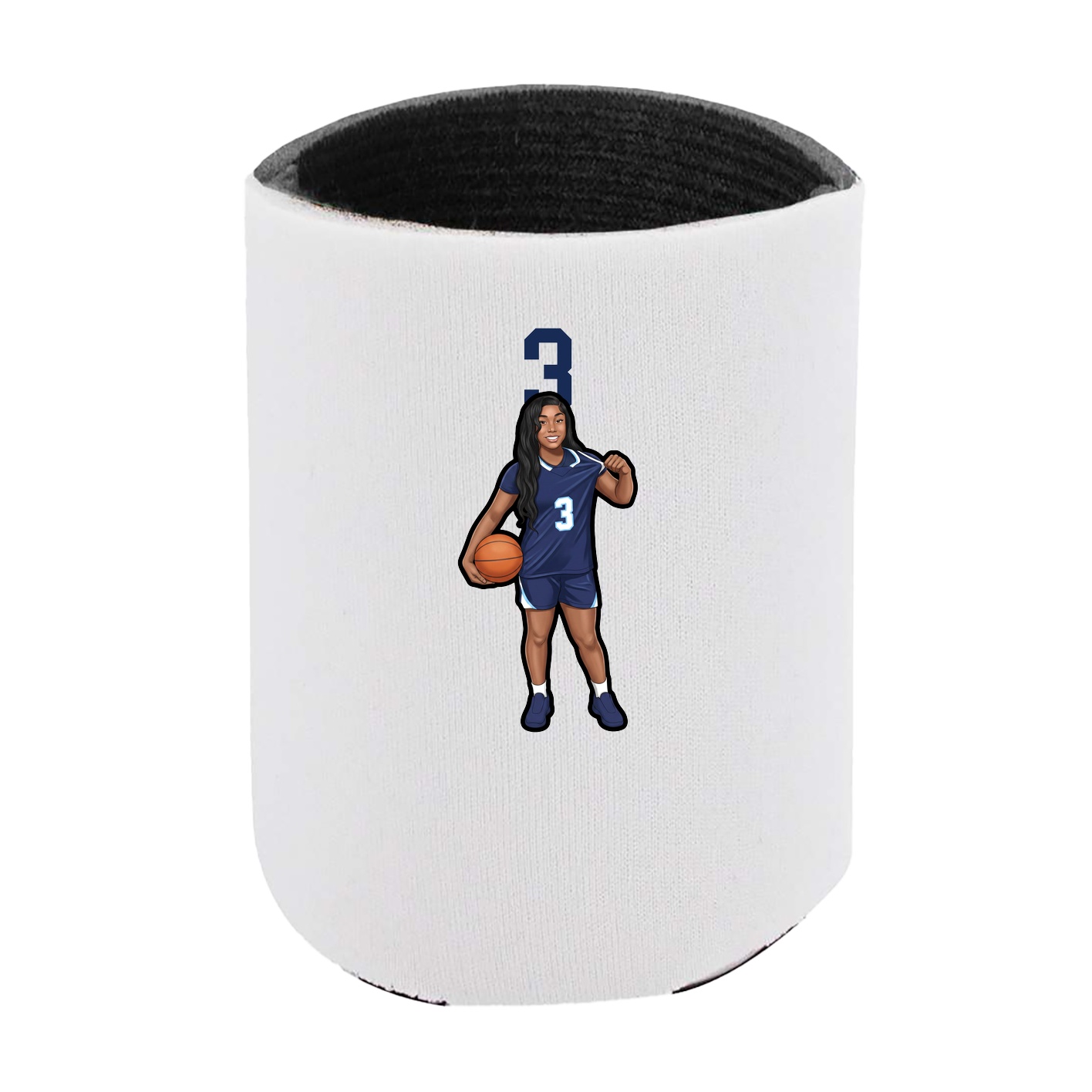 Can Holder — Number Top in White