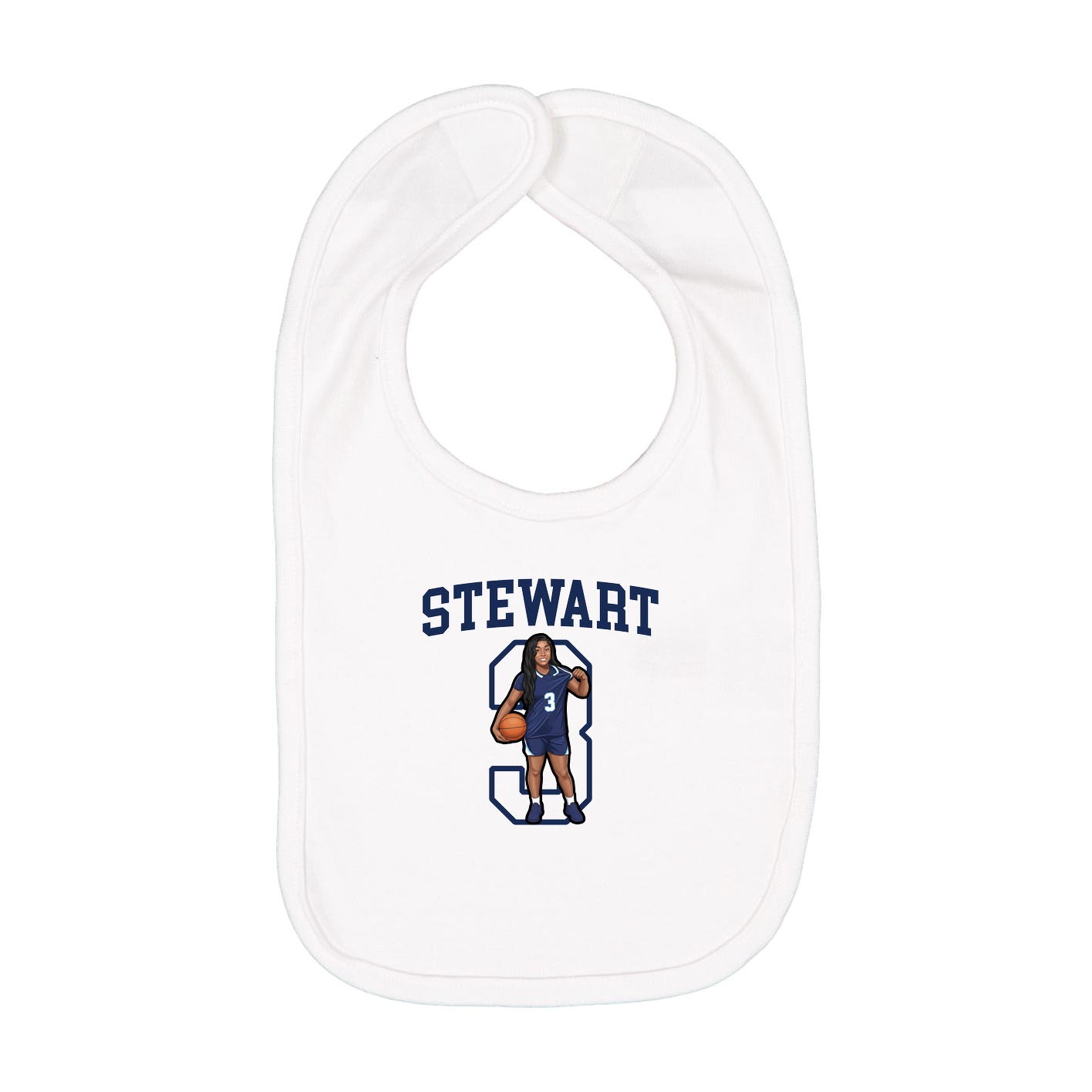 Infant Bib — Shirsey in White