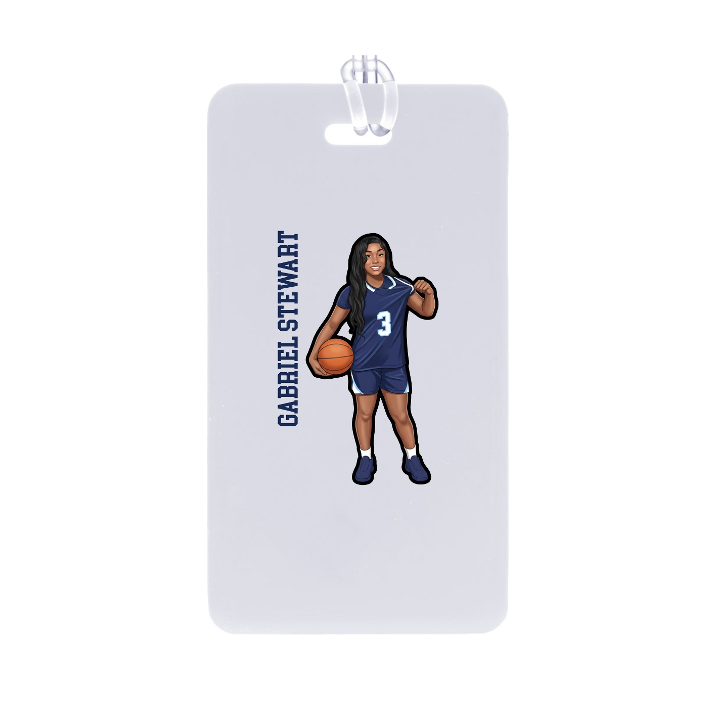 Bag Tag — Name Vertical in Classic