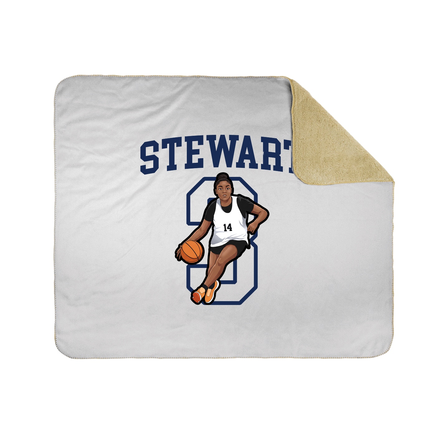 Throw Blanket — Shirsey in White