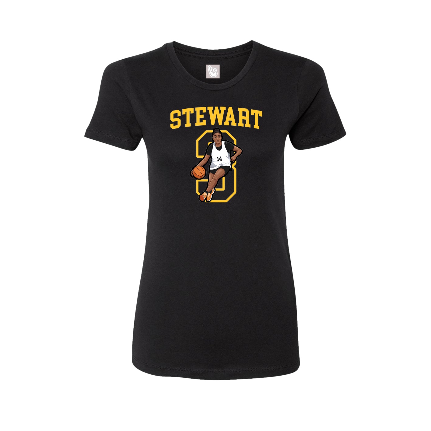 Fitted Women's Tee — Shirsey in Black