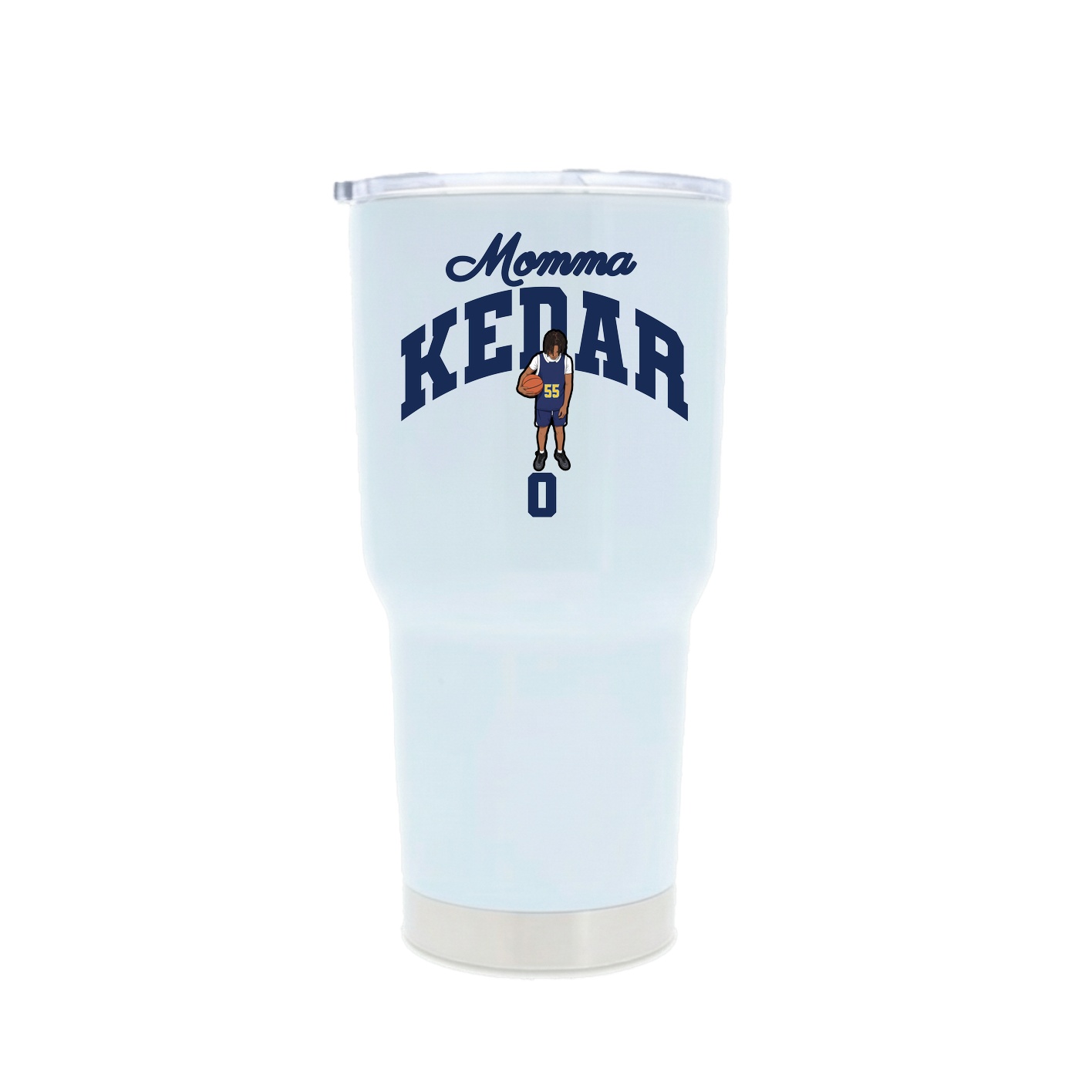 30oz Stainless Steel Tumbler — Mothers Day Arch in White