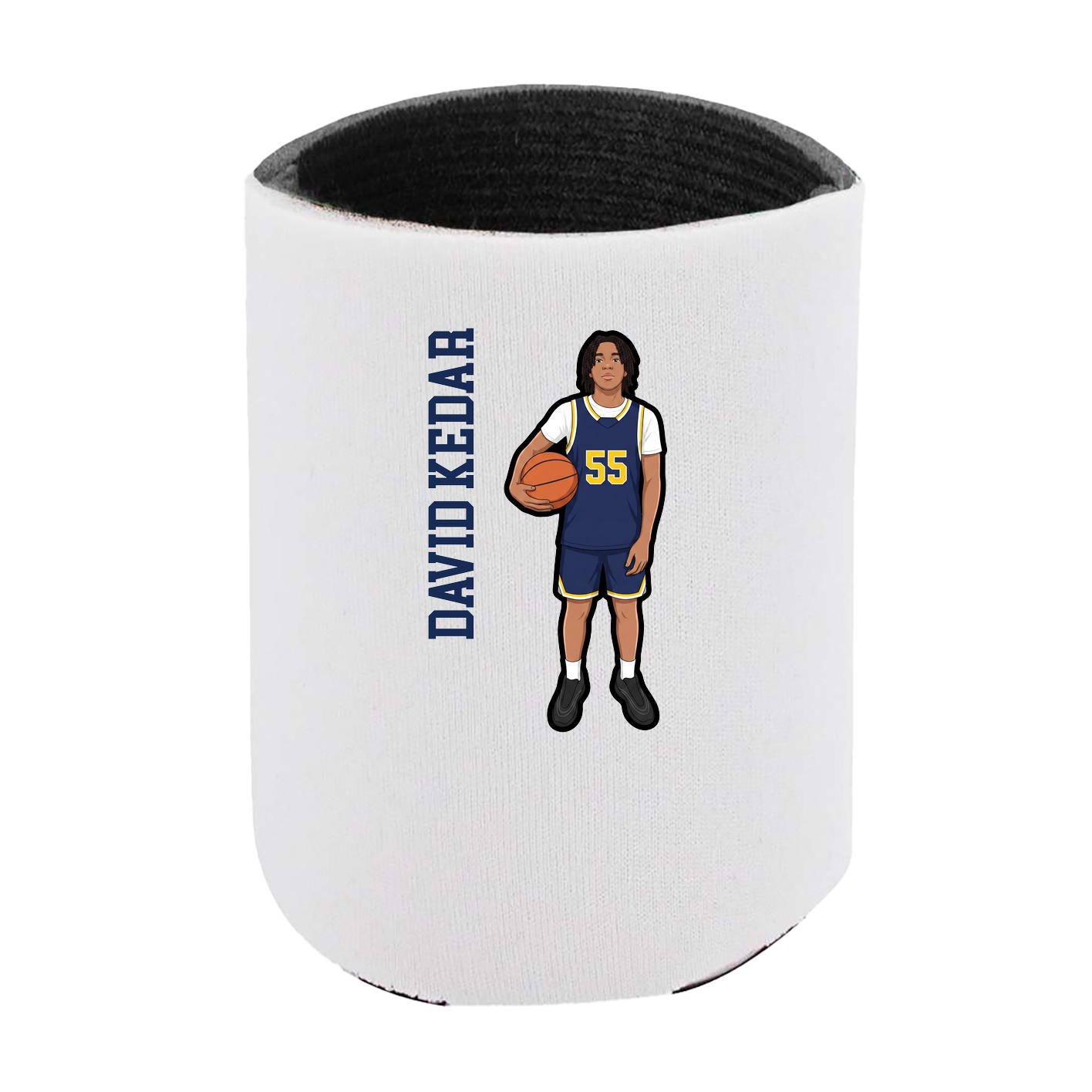 Can Holder — Name Vertical in White