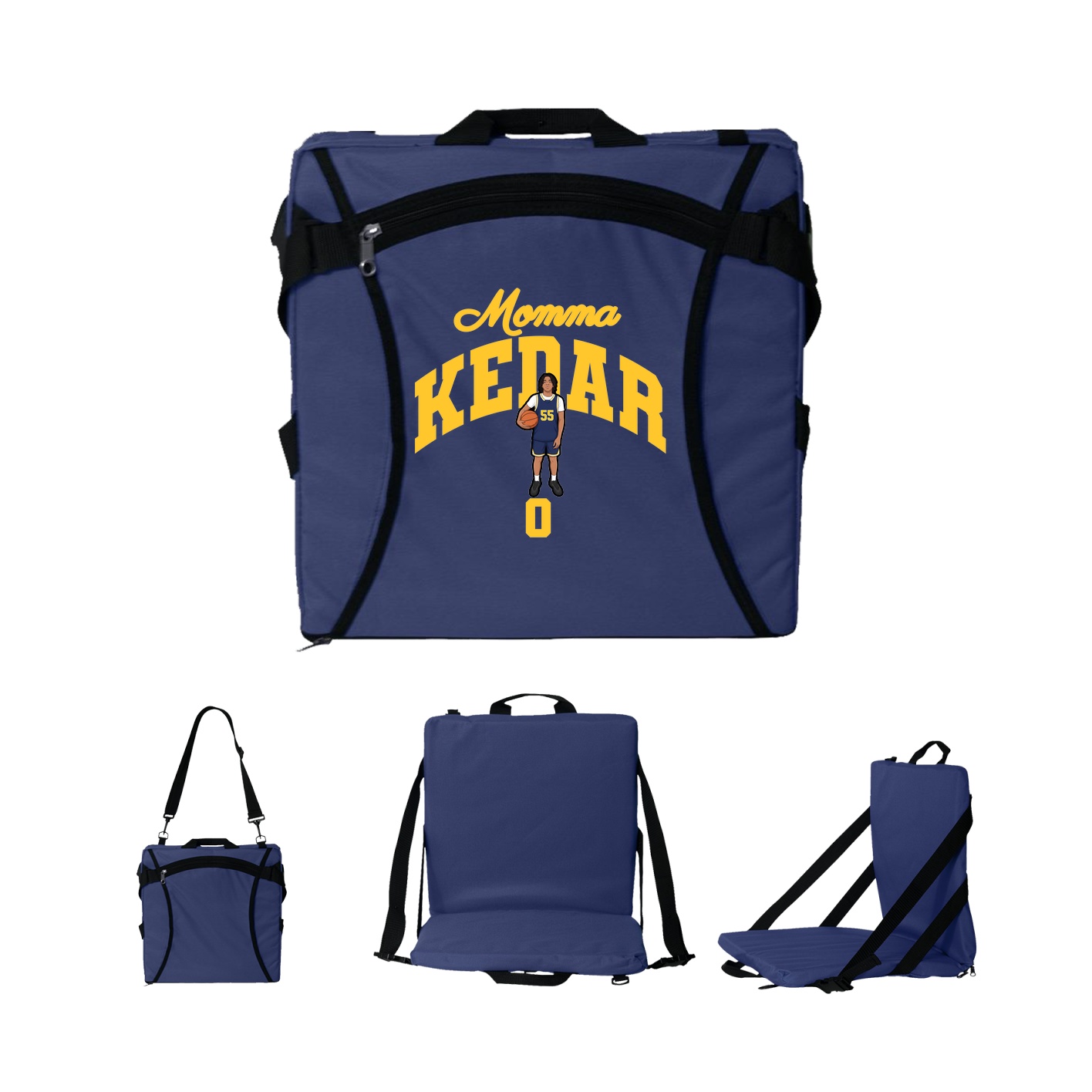 Folding Stadium Seat — Mothers Day Arch in Navy