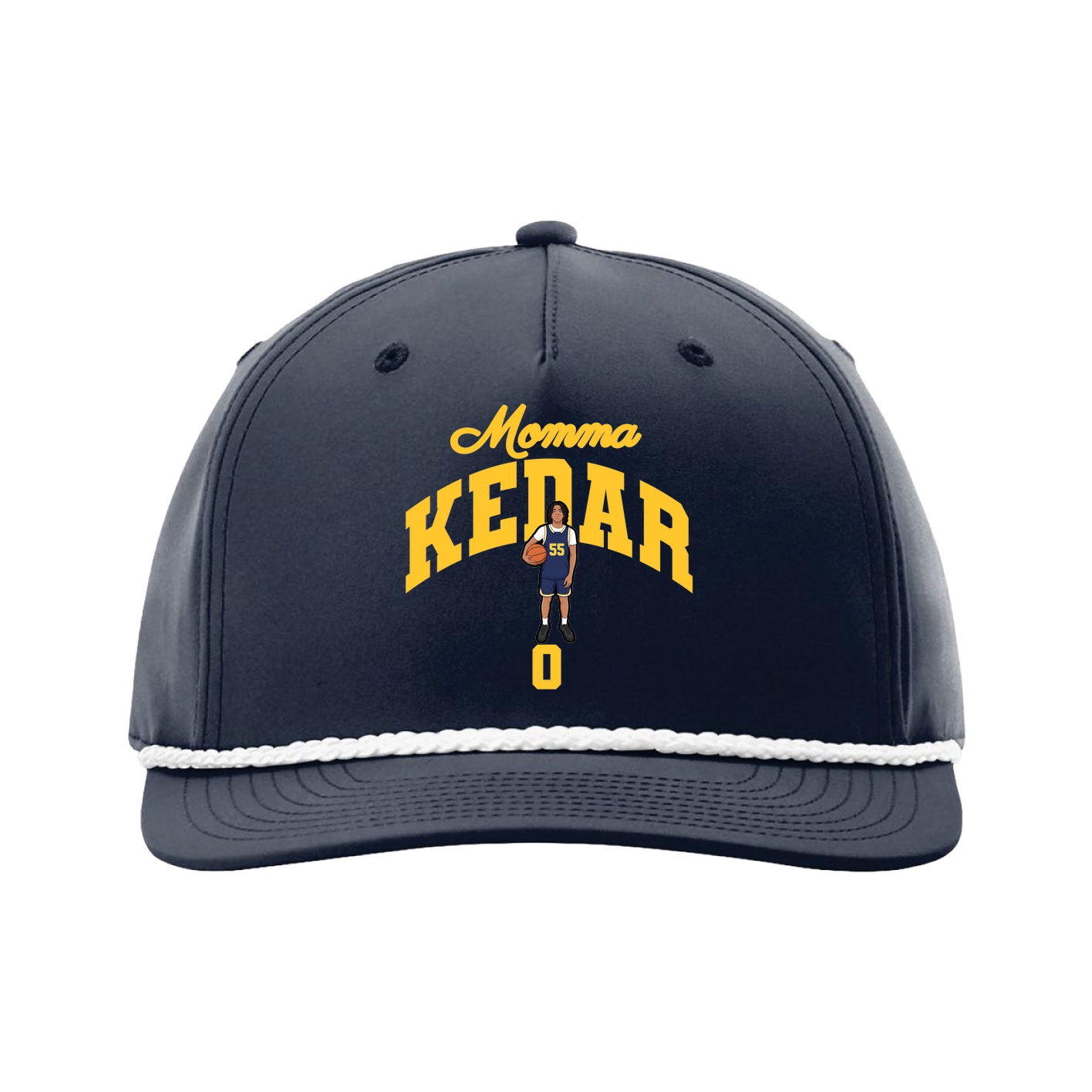 Five-Panel Classic Rope Cap — Mothers Day Arch in Navy