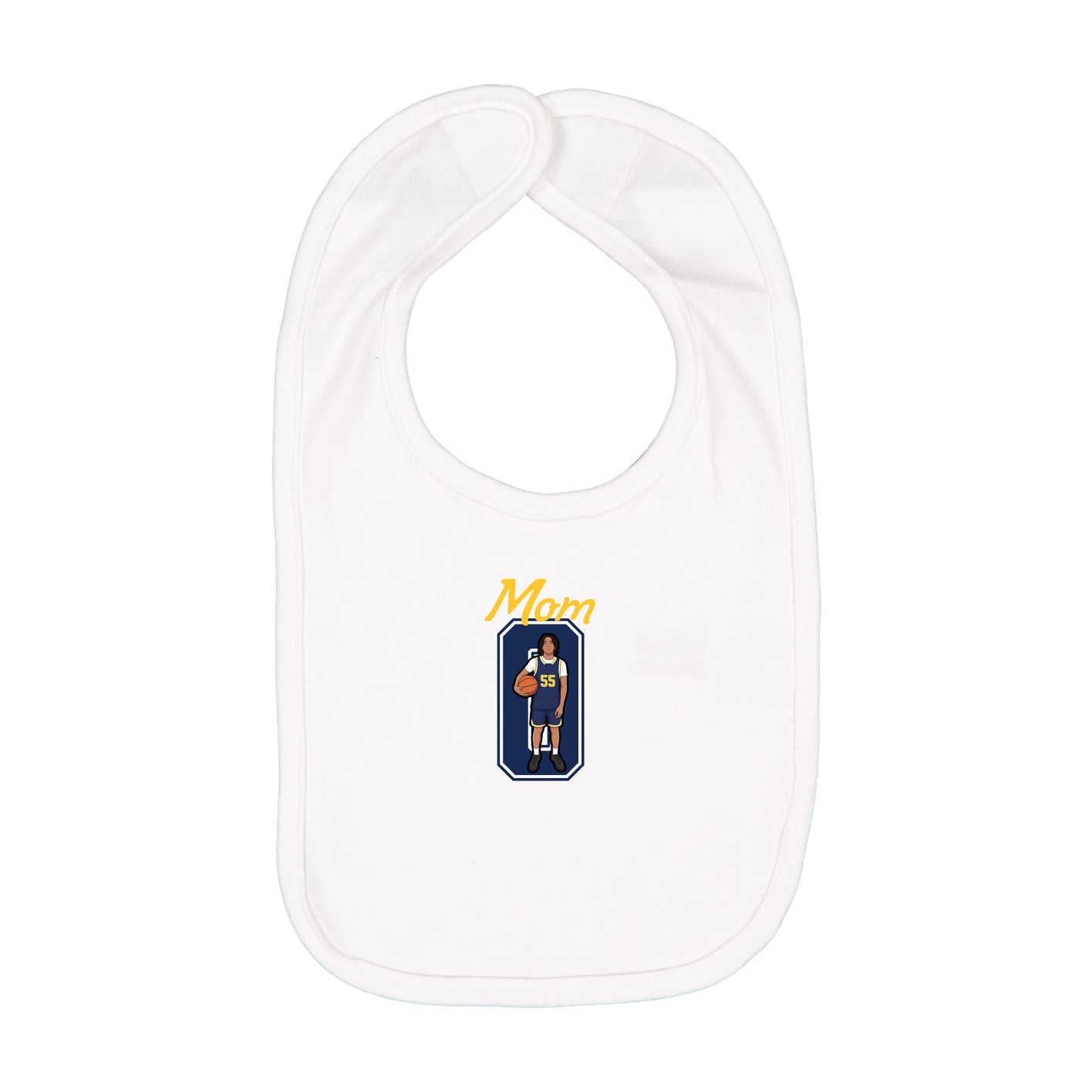 Infant Bib — Mothers Day Shirsey in White