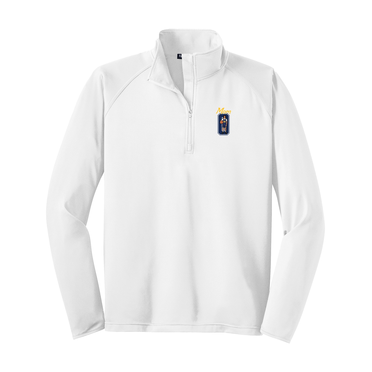 Q-Zip Pullover — Mothers Day Shirsey in White