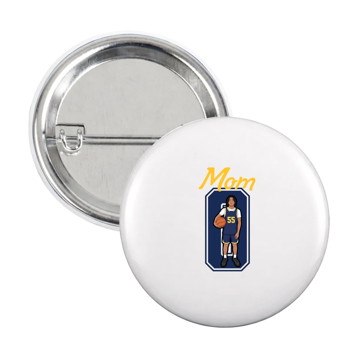 Game Day Button — Mothers Day Shirsey in White