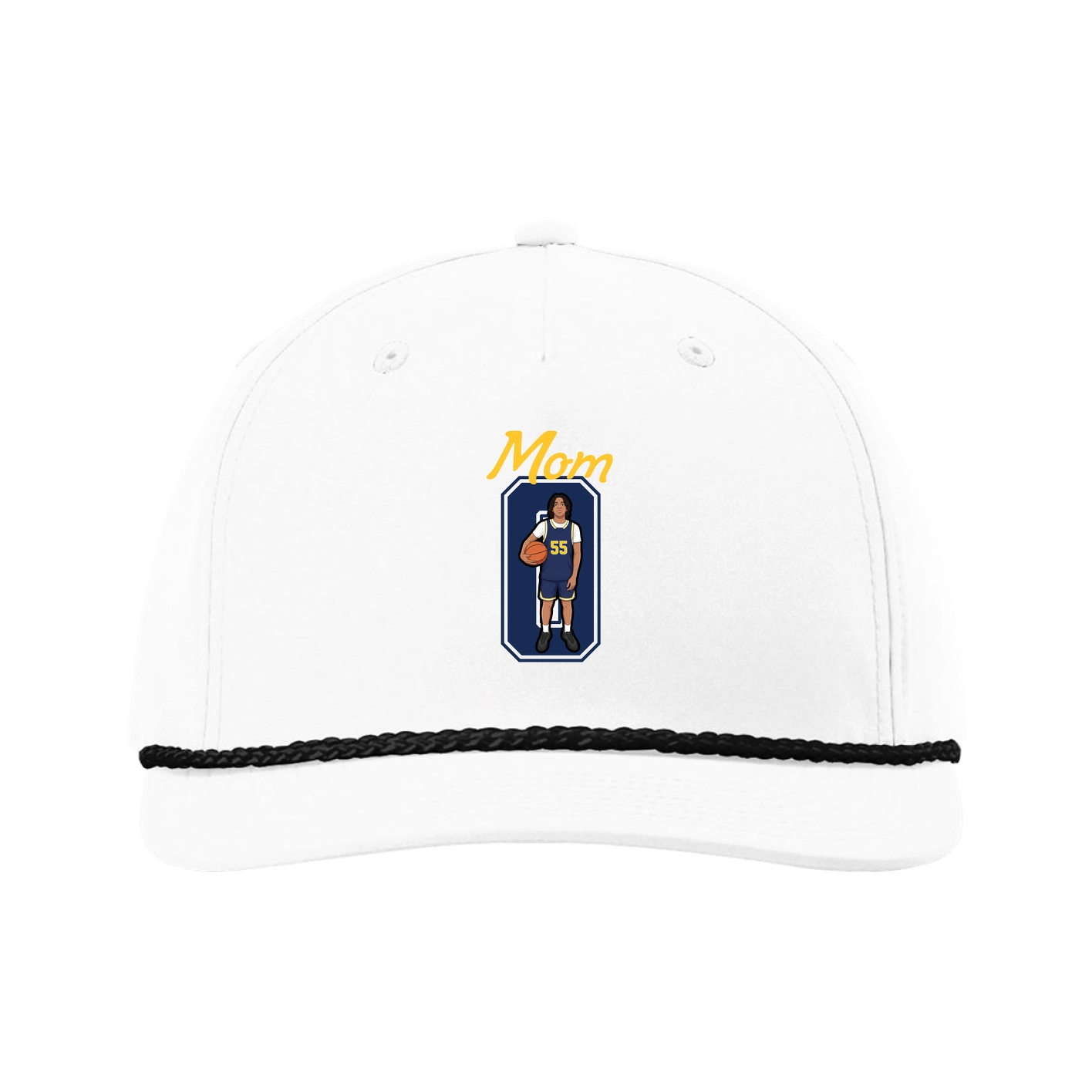 Five-Panel Classic Rope Cap — Mothers Day Shirsey in White