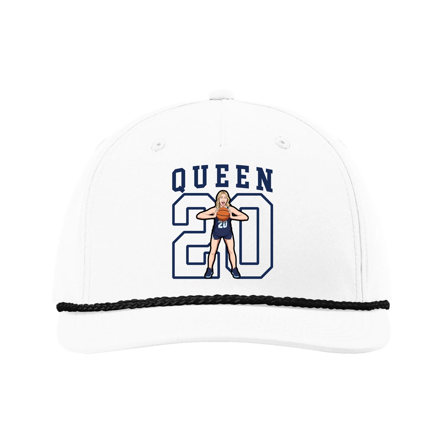 Five-Panel Classic Rope Cap — Shirsey in White