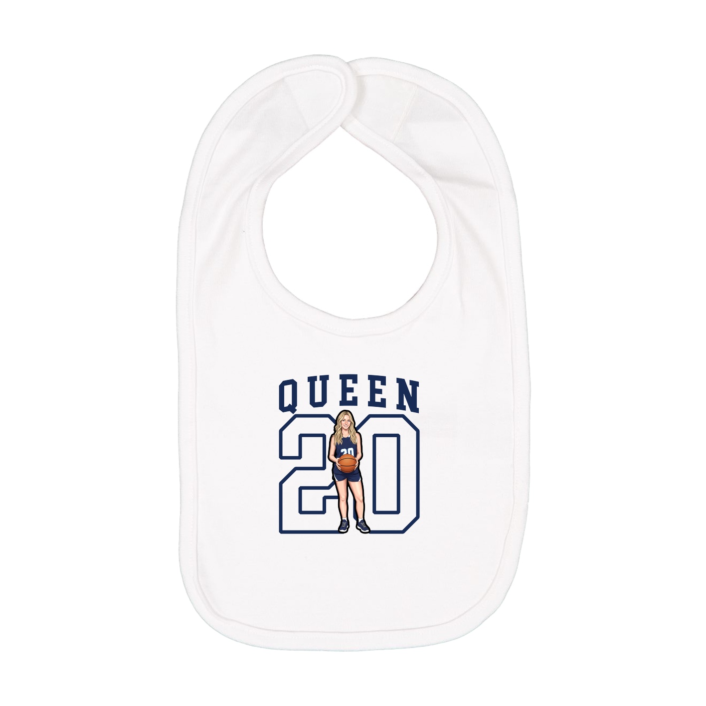 Infant Bib — Shirsey in White