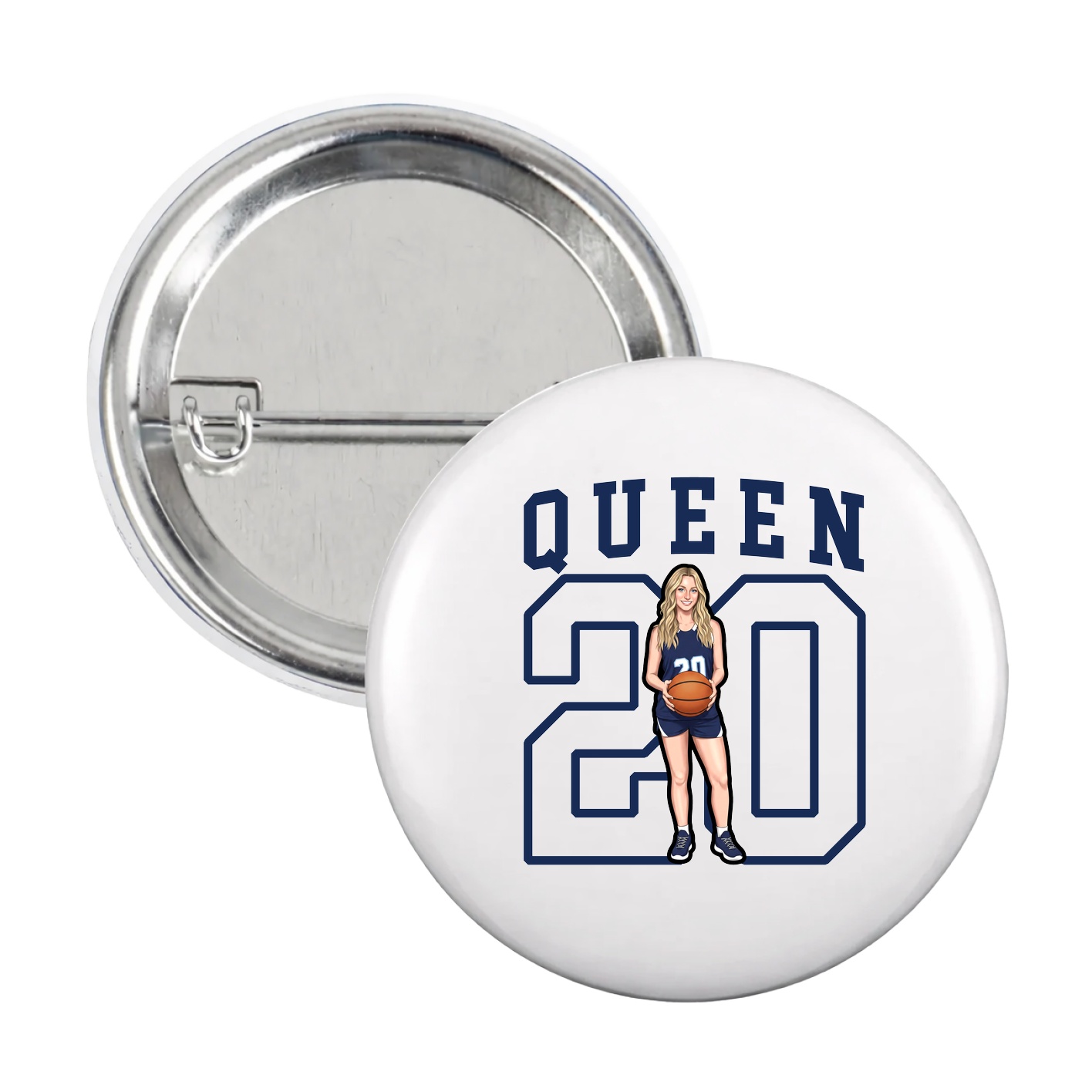 Game Day Button — Shirsey in White