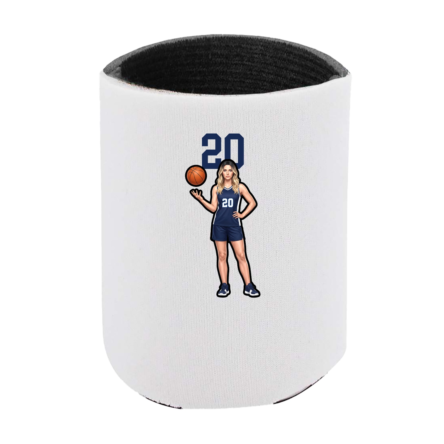 Can Holder — Number Top in White