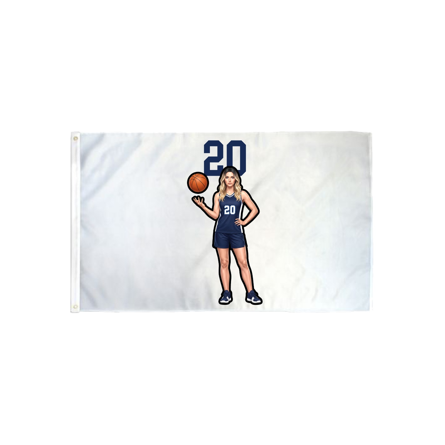 3x5 Flag — Number Top in Classic