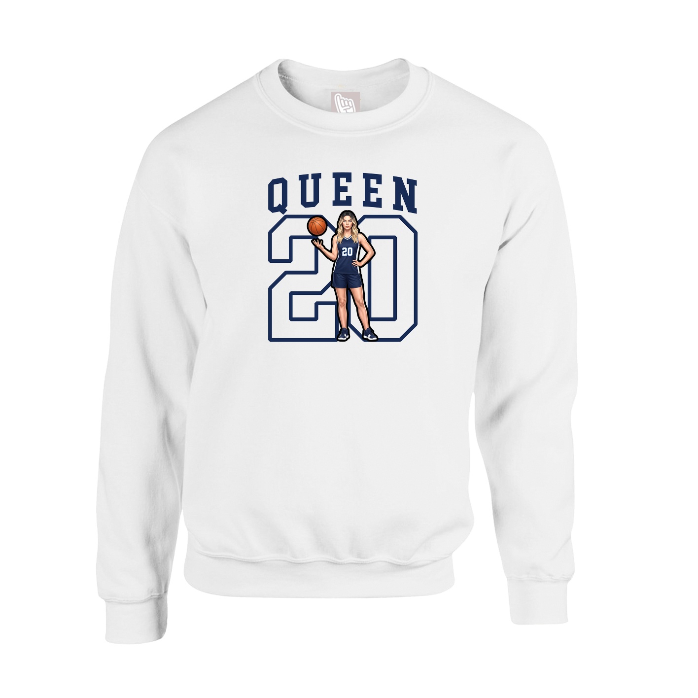 Fleece Crew — Shirsey in White