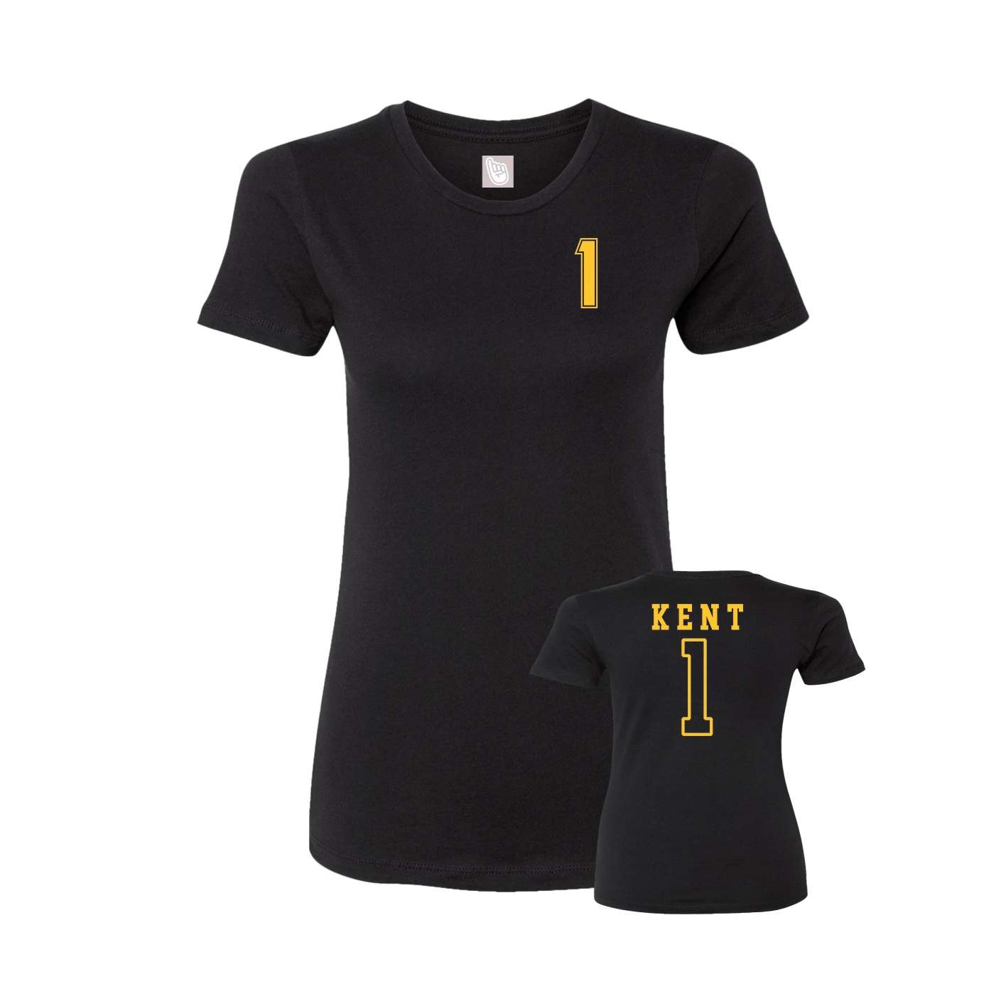 Womens Tee — Chest Back in Black