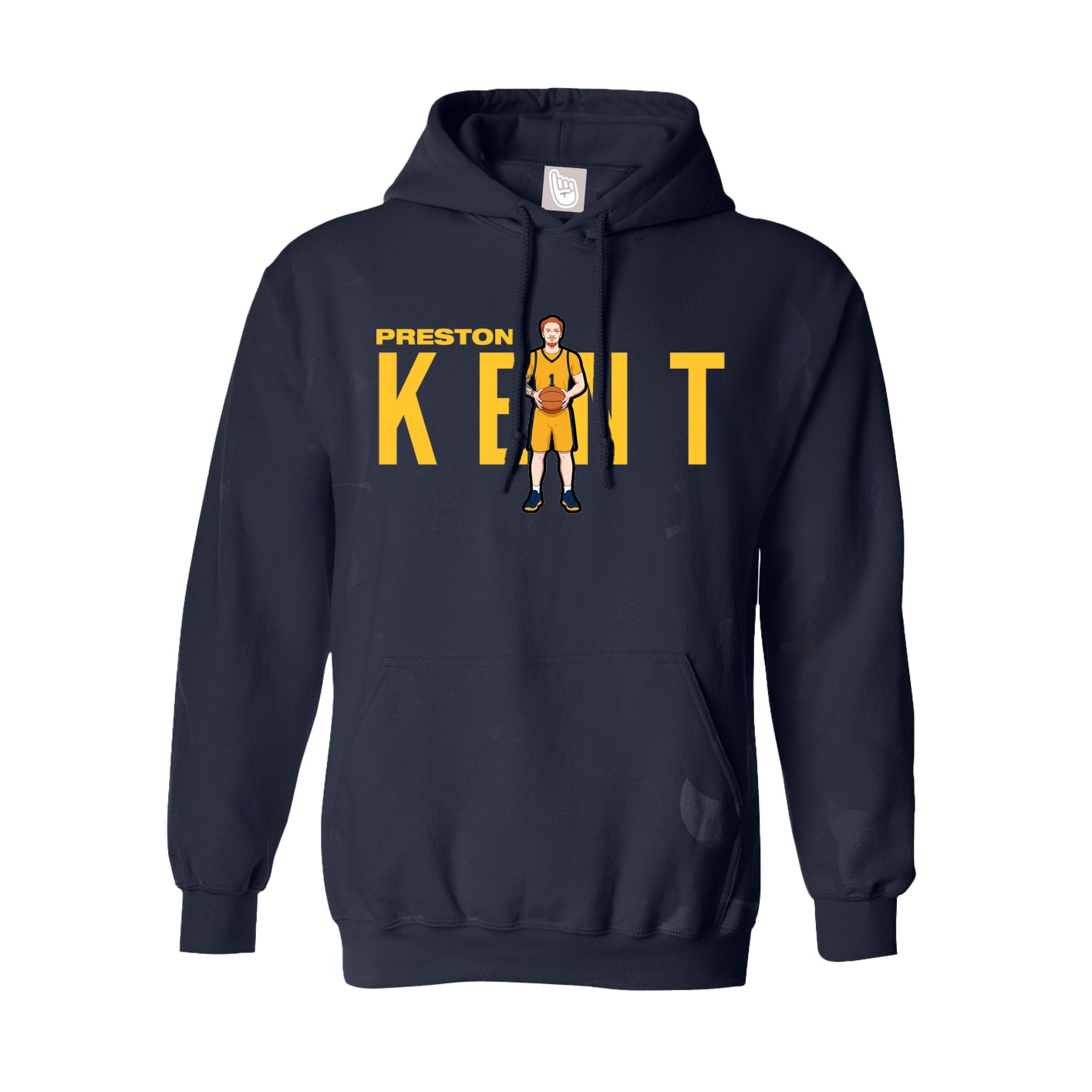 Hoodie — Player Name in Navy