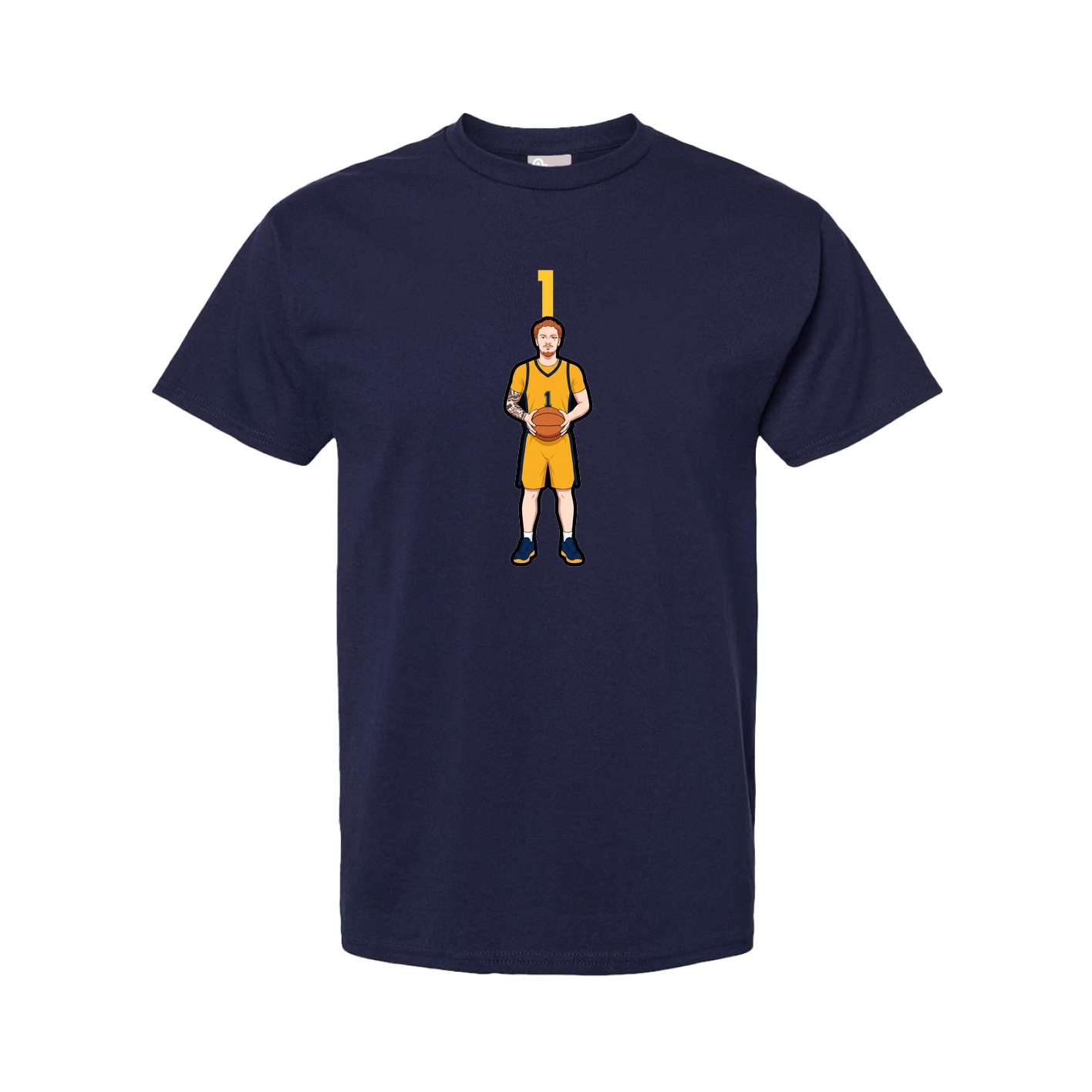 Tee — Number Top in Navy
