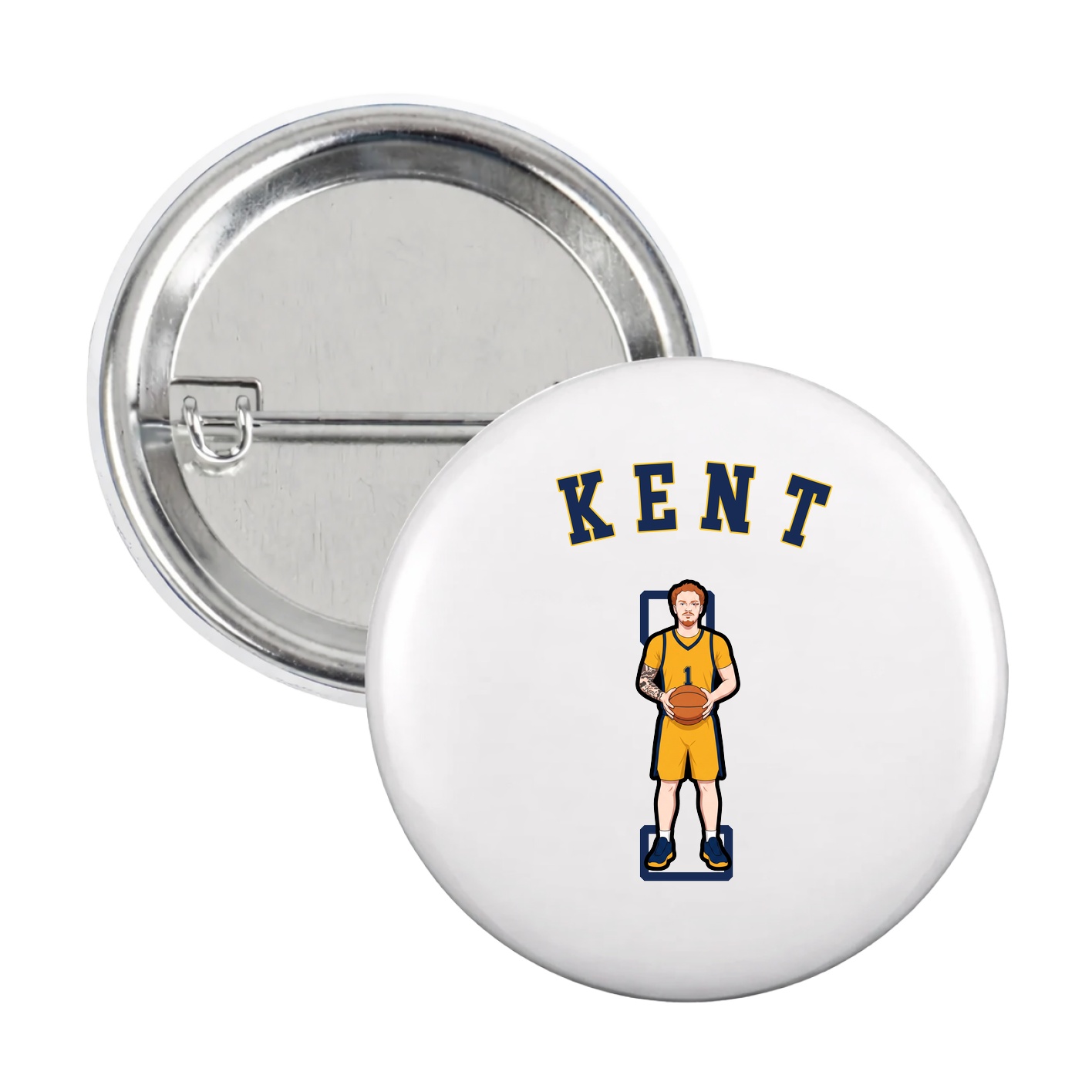 Game Day Button — Shirsey Arch in White