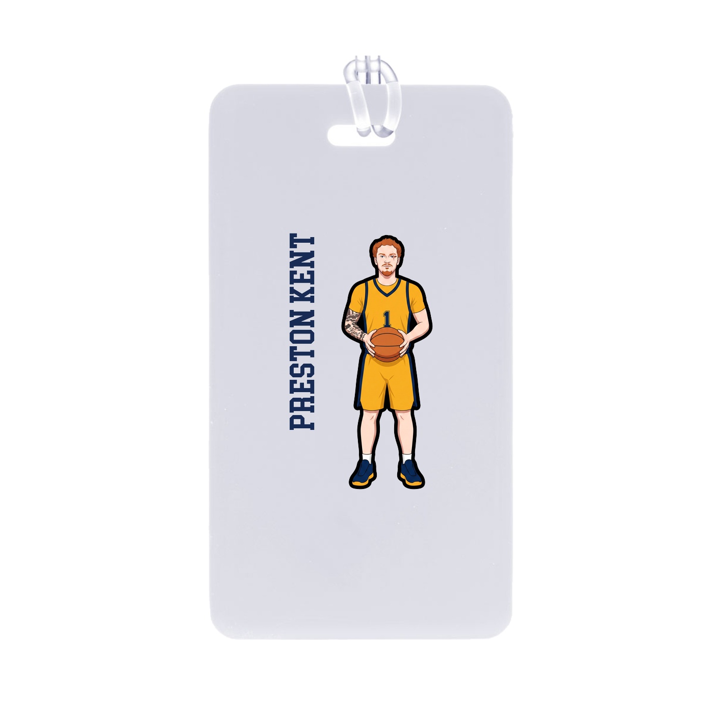 Bag Tag — Name Vertical in Classic
